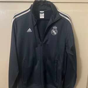 Adidas Men's Dark Blue Real Madrid Jacket